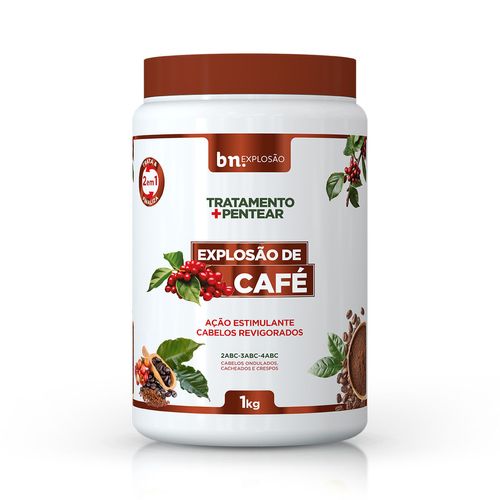 Creme de Pentear e Tratamento Explosão de Café 2 em 1 1Kg | bn.Cachos Creme de Pentear e Tratamento Explosão de Café 2 em 1 1Kg | bn.Cachos